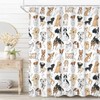 Umpoo I Love Dogs Shower Curtain for Kids Bathroom -
