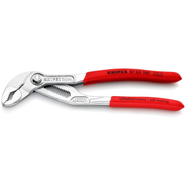 Knipex 87 03 180 Water Pump Pliers"Cobra" 7,09" chrome plated
