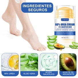 Crema Hidratante Para Pies de 2 Piezas, 40g Crema Para Eliminar Callos de Pies, El Exfoliante de Pies Suaviza y Elimina Instantáneamente Los Callos, Adecuado Para Pies, Manos, Codos Secos y Agrietados