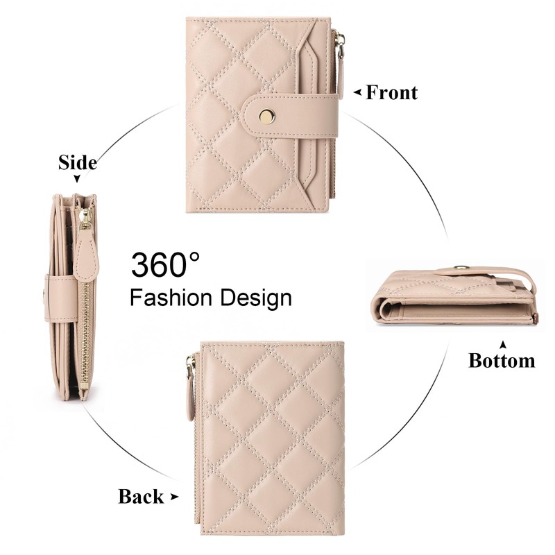 SENDEFN Women's Small Purse with RFID Protection Women's Leather Wallet