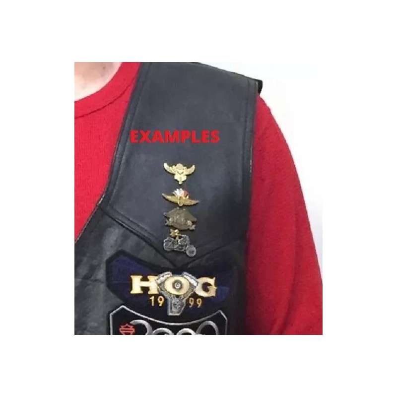 Bush Pilot Wings BIKER PIN W/ LOCKING BACK FOR VEST
