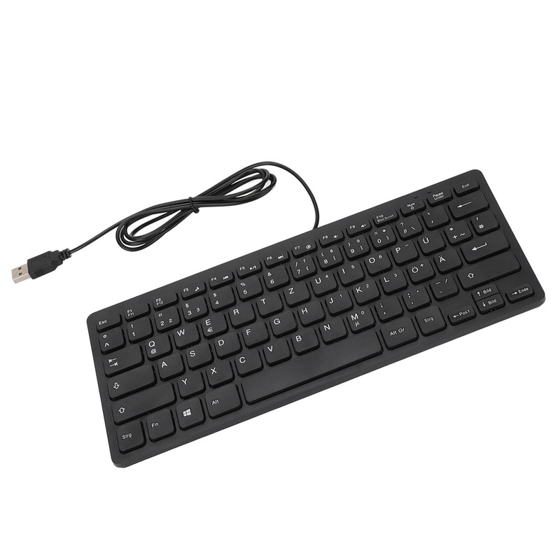 Keyboard 78 Key Mute Ultra Thin Wired Mini USB Interface