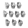 POFET 10 Pack 304 Stainless Steel Bolt Wire Clip, Adjustable