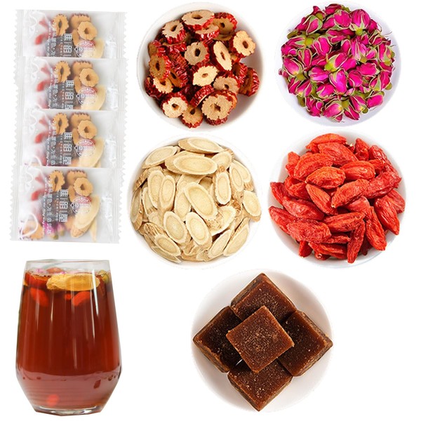 Huangqi Red Jujube Rose Tea Bags 150g Astragalus Root Dried