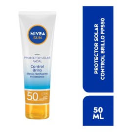 Nivea Protector Solar Control Brillo Facial 50ml  Nivea Sun Face Shine Control Sunscreen SPF50                                                        