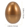 HEMOTON 10pcs Golden Plastic Easter Eggs, 2.95 Fillable Easter Eggs