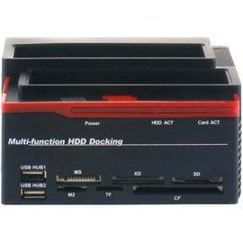 SQUADO USB 3.0 Dual Bay Docking Station for 2.5/3.5" SATA/IDE Hard Drives