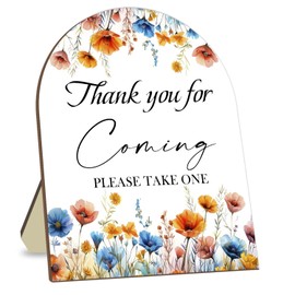 Thank You for Coming Please Take One Sign, Wedding Shower Bridal Shower Favors Sign, Bridal Shower Gifts for Guests, Bridal Shower Baby Shower Party Decor Supplies 9 * 11IN
