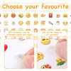 Thoquene 14 Sheets Smiley Emoji Stickers for Kids Notebook Decoration