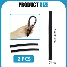 2 Pack Replacement Rubber Blades for Karcher Window Vac Blades Large 280mm Professional Window Squeegee Rubber Replacement Blades Accessories Compatible with WV1 WV2 WV5 WV50 WV55 WV60 WV75