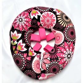 Puppy Bumpers Pink Medallion- Made in USA Puppy Bumpers 100% Cotton Stuffed Safety Fence Collar to keep your pet safely on The right side of The fence. (10-13")