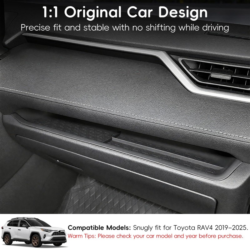 PIFOOG Passenger Storage Organizer Mat Fit for Toyota RAV4 2025