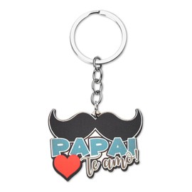 Papa Gifts Keychain for Dad Grandpa Father Day Gifts for Papa Daddy Men Father Birthday Gifts for Grandpa Granddad Beard Keychain for New Bonus Dad Daddy Father in Law Gifts for Papa Grandfather