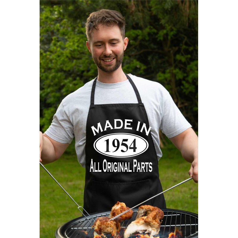 Print4U Made In 1954 70th Birthday BBQ Cooking Funny Novelty