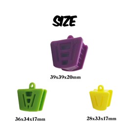 Leewoth - 15 bloques dentales de silicona para boca, bloques dentales, abridor de boca dental, varios tamaños, para niños, adultos, cierre de dientes, grande, mediano y pequeño