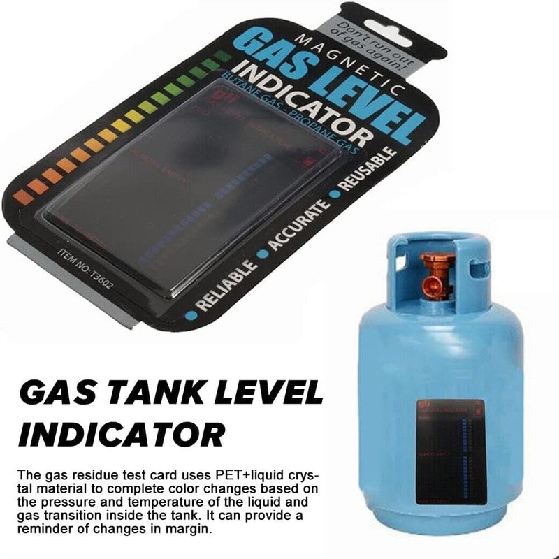 1Pcs Black Practical Propane Butane LPG Fuel Gas Tank Level