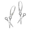 Scissors French Hook Earrings 925 Sterling Silver Women's Earrings Hairdressing