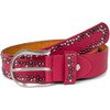 styleBREAKER Studded belt with different coloured small studs, belt, shortenable,