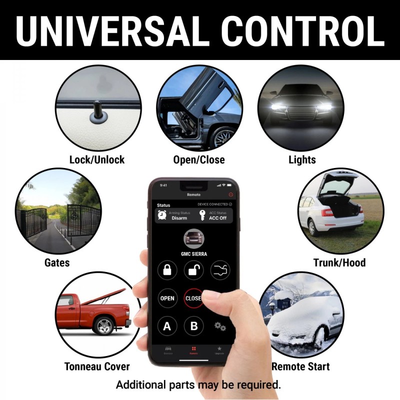 AutoLöc Power Accessories Autoloc 6 Channel Remote Control Keyless Entry