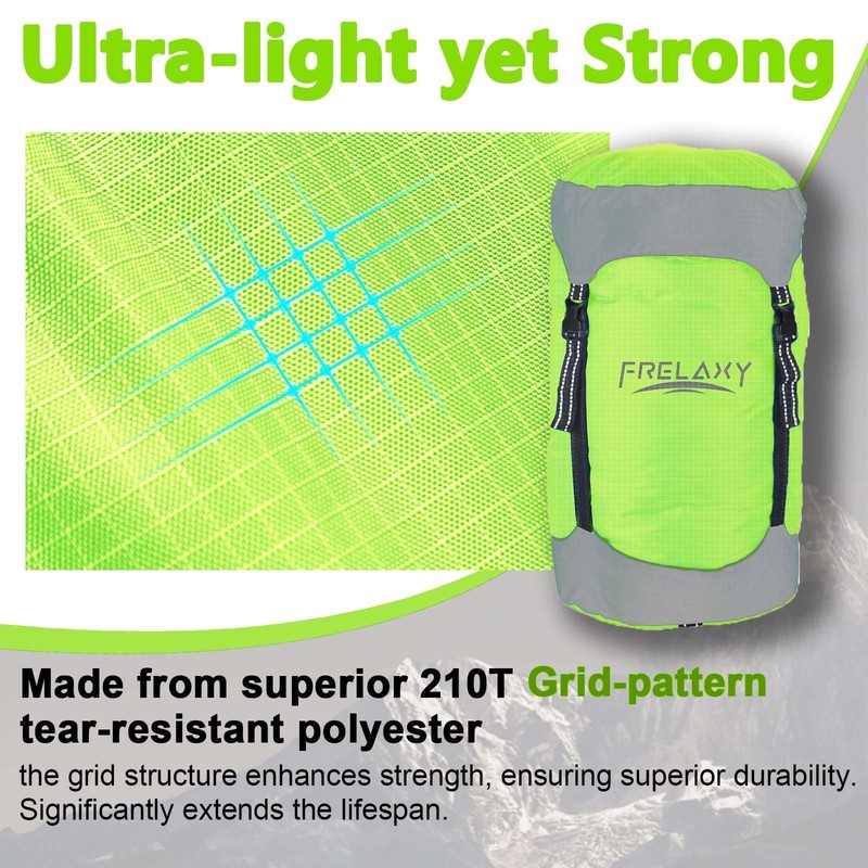 Frelaxy Compression Sack, 40% More Storage! 11L/18L/30L/45L/52L Compression Stuff Sack,