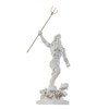 BeautifulGreekStatues Poseidon Greek God of The Sea with Trident Alabaster