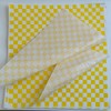100 Sheets Yellow and White Checkered Dry Waxed Deli Paper