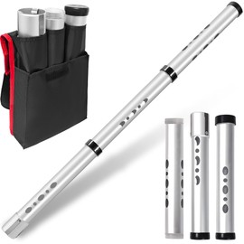 BQKOZFIN Golf Ball Retriever,Aluminium Golf Ball Picker Tube Detachable Shagger Tube Collector,40.5 Inch