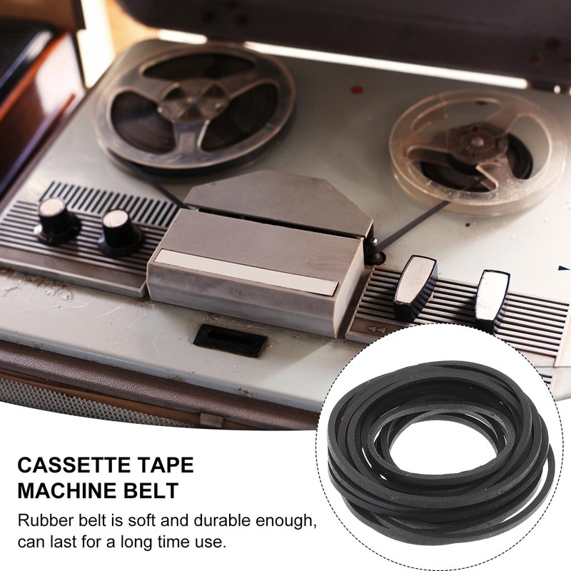 SEWACC 20pcs Recorder Rubber Belt Repair Maintenance Durable Rubber Belt