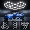 ALLYES Hexagon Garage LED Lights - Super Bright 27-Pack, 6500K
