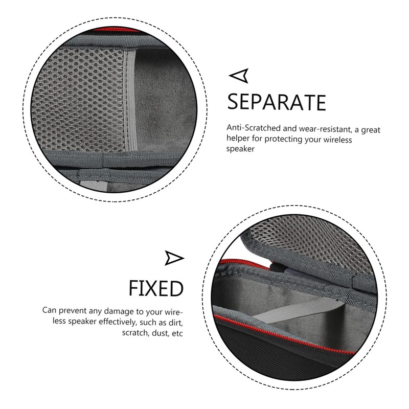 LALAFINA Travel Tech Organiser Speaker Storage Box Electronics Carrying Case