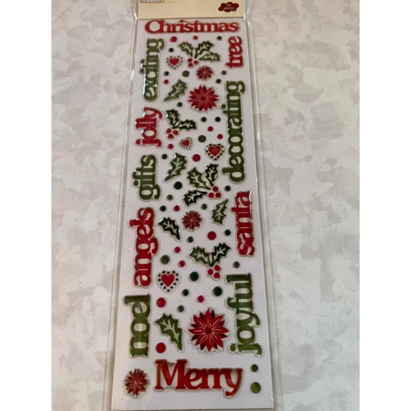 COULD 9 CLOUD 9 RAIN DOTS STICKERS CHRISTMAS WORDS AND