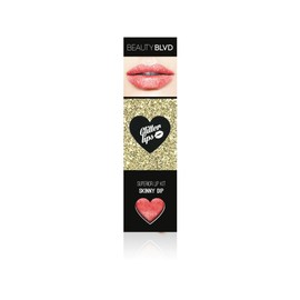 BEAUTYBLVD Glitter Lips, Cruelty Free Lip Kit - Skinny Dip