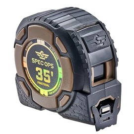Spec Ops Tools Elite Series - Cinta métrica magnética de 35 pies, hoja de doble cara de 1 1/4 pulgadas, incluye marcas fraccionadas, 12 pies de destaq