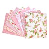 GreatRise 7 Pieces Pink Series Patchwork Fabrics Package Cotton 50
