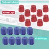 Saipe 20pcs/2Sets R134a Valve Caps 3mm & 16mm A/C Cap