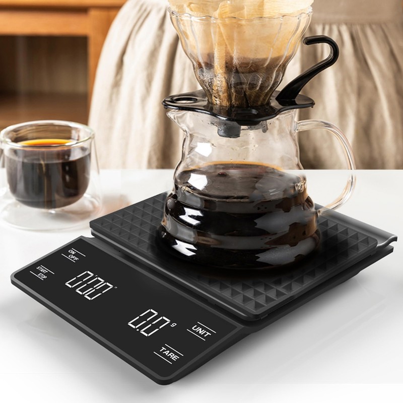 NKOVE Digital Coffee Scale with Timer 3kg/0.1g High Precision Espresso