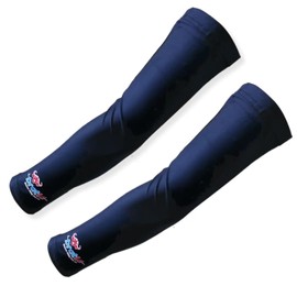 Bratla Compression Arm Sleeves For Men - Stretchable White Arm Sleeves, Cricket Sleeves To Cover Arms For Men, Compression Sleeve To Protects From Sun And Field Bruises, large