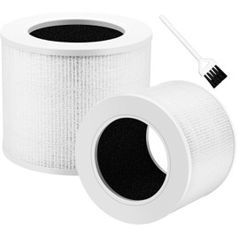 GariFilter Core Mini Air Purifier Replacement Filter for Levoit, 3-in-1, High-Efficiency Activated Carbon, Core Mini-RF 2-Pack