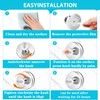 Fliverly 2pcs Suction Cup Hooks for Shower,Inside Shower,Wall,Bathroom,Bedroom,Kitchen,Door,Glass Window, Mirror,