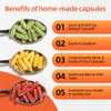 Cápsulas veganas vacías, tamaño 0, cápsula separada, 1000 unidades, cápsulas