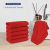 Elegant Comfort Premium Turkish Cotton 6 Pack Washcloths Set -
