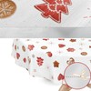 Tablecloth Washable Christmas Oilcloth Tablecloth Round 140 cm Cut Edge