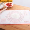 Silicone Baking Mat，Non Stick Rolling Dough with Measurements for Pie