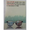 Yoko Ono ~ John Lennon Promo Postcard ~ Bloody Glasses
