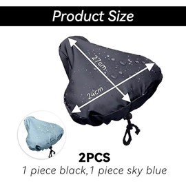 2 Pieces Bicycle Saddle Rain Cover, Bicycle Seat Cover, Waterproof Bicycle Seat Cover, Bicycle Saddle Cover, Bicycle Accessories