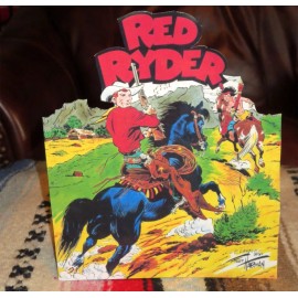 Red Ryder W-Little Beaver Western Cowboy Color Comic Tabletop Display Standee