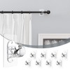 Goabroa No Drill Curtain Rod Brackets, 8-Pack Self Adhesive Curtain