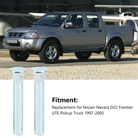 Qiilu Door Hinge Pin Bushings Kit, Door Hinge Pin Bushings Kit Metal Replacement for Navara D22 Frontier UTE Pickup Truck 1997-2005