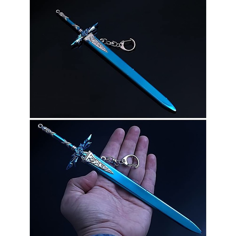 [NOONSIAL] Sword Art Online Keychain SAO Yuzio Blue Rose Sword