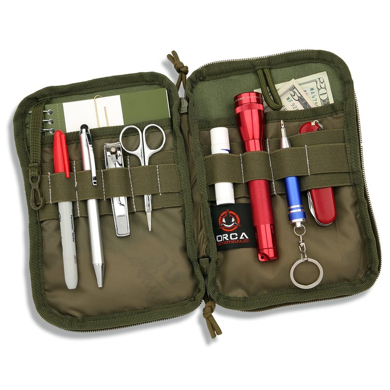 Orca Tactical MOLLE Utility Pouch Gadget EDC Admin Organizer (Coyote